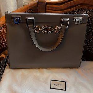 SOLD!!!  Gucci Calfskin Leather Zumi Top Handle Medium Bag, Strap included
